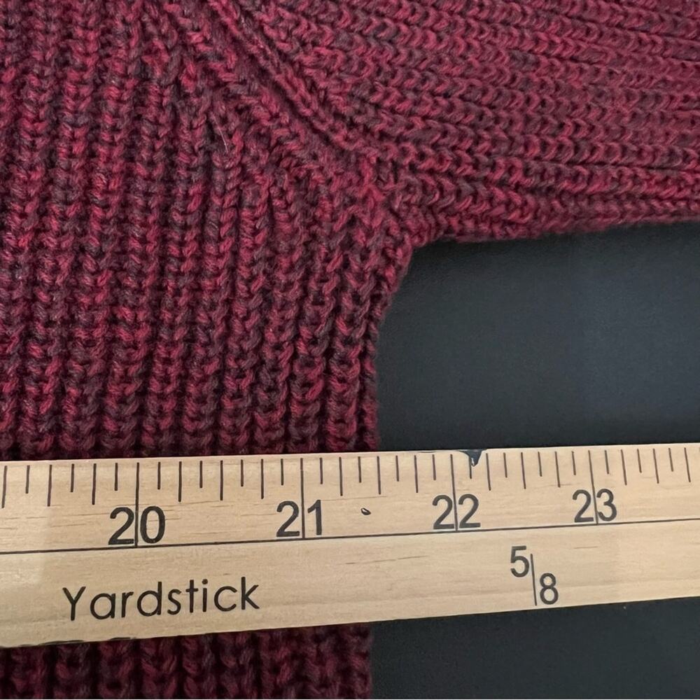 Red Head Vintage Henley Crew Neck Long Sleeve Knit Sweater | Men’s Size Large - Picture 7 of 9